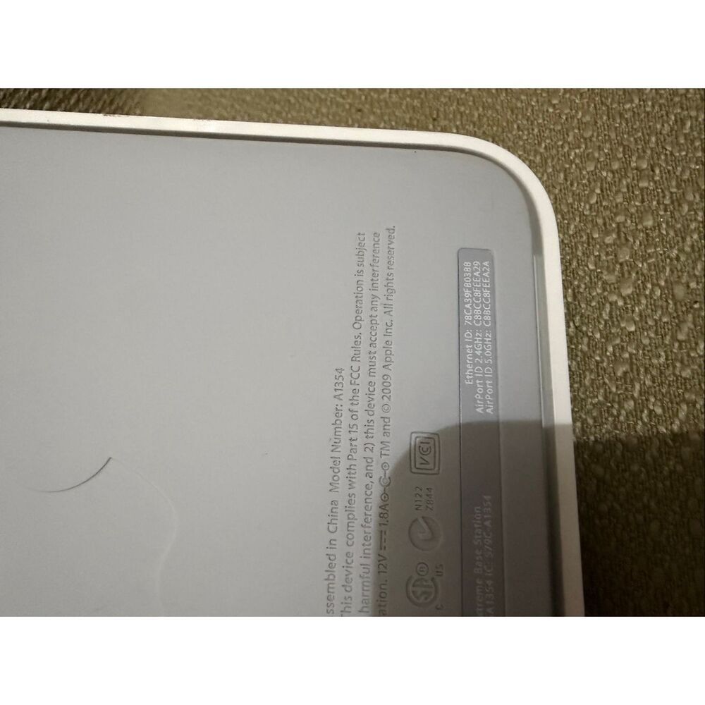 Apple AirPort Extreme Base Station A1354 Wireless Router WiFi Network - Picture 4 of 7